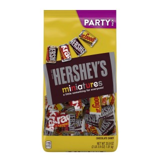 Hershey s Kẹo socola thập cẩm Miniatures, Chocolate 1.01kg bill Mỹ thumbnail