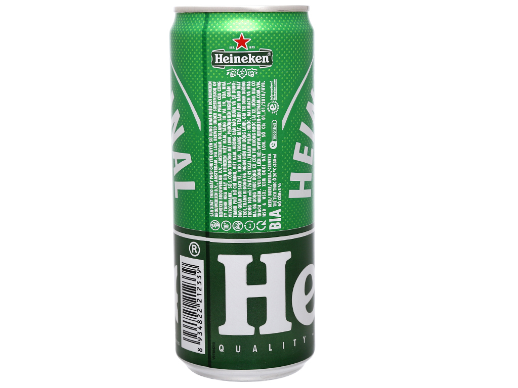 Thùng 24 lon bia Heineken  330ml (lon cao)