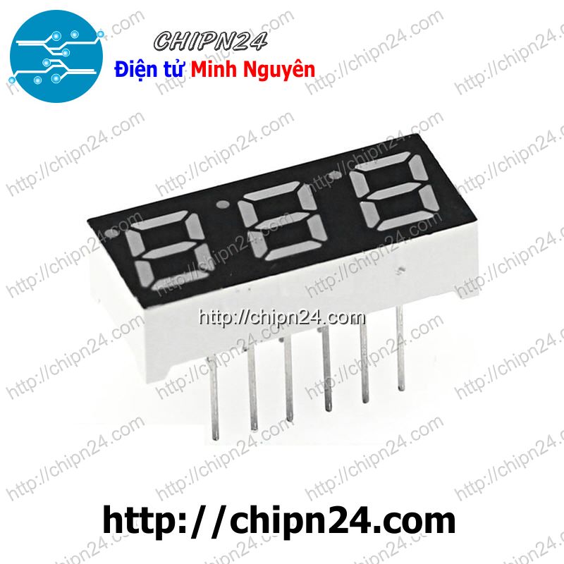 Led 7 đoạn 0.28 inch 3 số anot chung