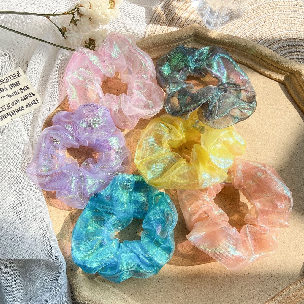 Dây Buộc Tóc Vải - Cột Tóc Scrunchies Hoa Quả Dễ Thương