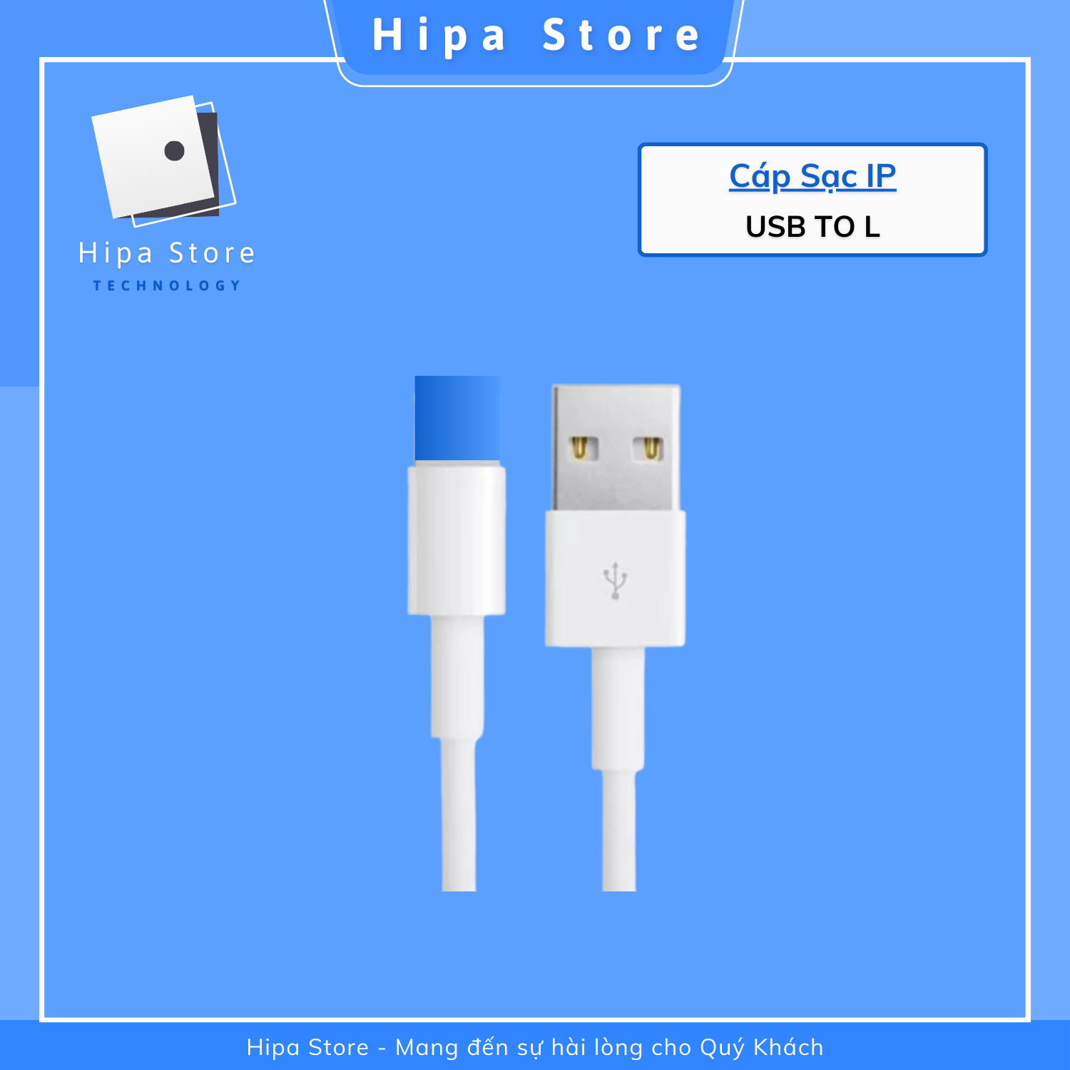 Cáp Sạc USB To L Giá Rẻ Tiện Dụng | Hipa Store