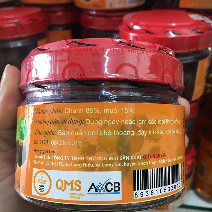 Chanh Muối QUY NGUYÊN 220g