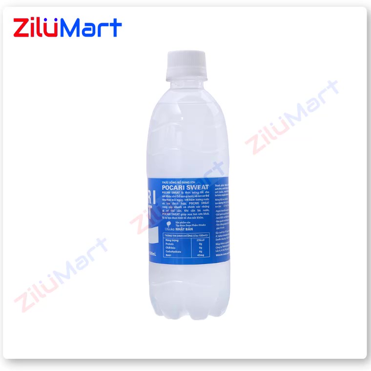 Nước khoáng i-on Pocari Sweat (lốc 6 chai) loại 500ml
