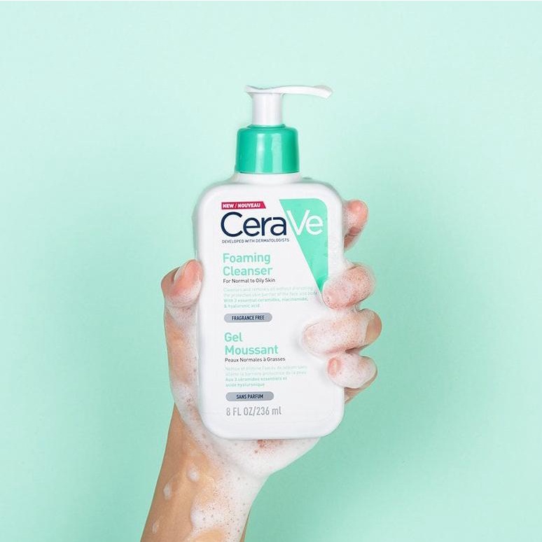 Sữa Rửa Mặt Cerave Foaming Cleanser Cho Da Thường Da Dầu