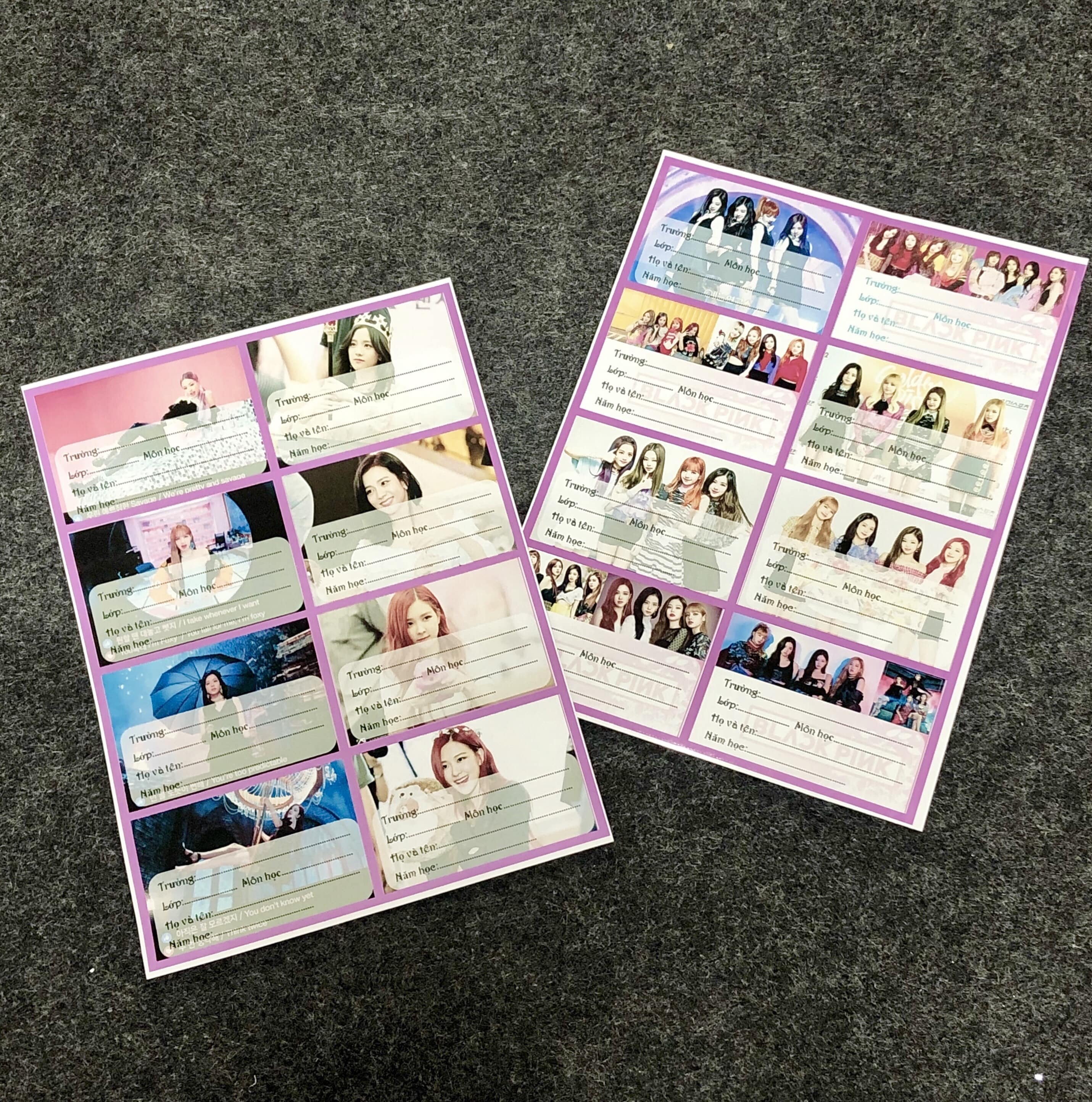 NHÃN VỞ IN HÌNH KPOP BLACKPINK