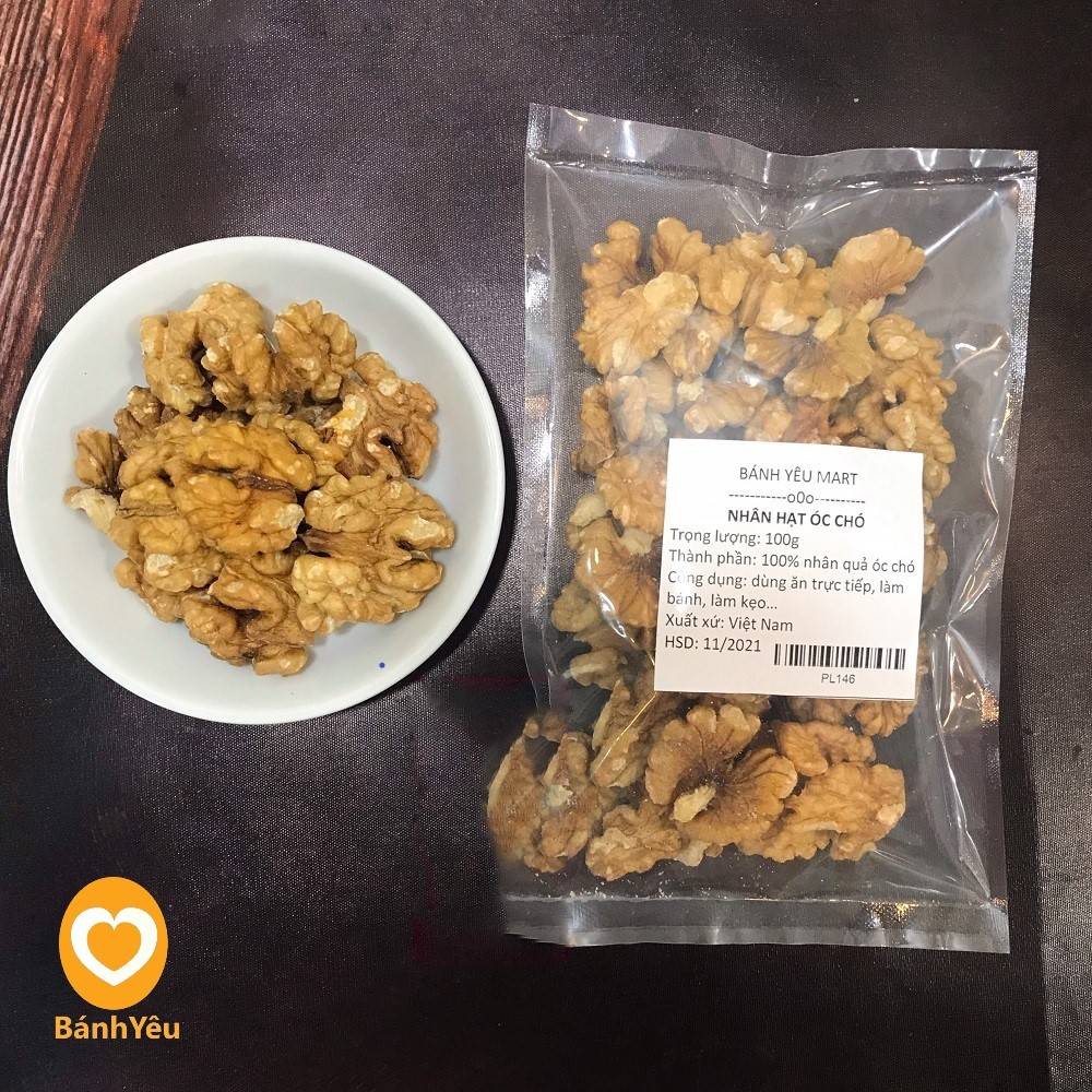 Nhân Hạt Óc Chó dung làm bánh,kẹo,.. Chia-100g