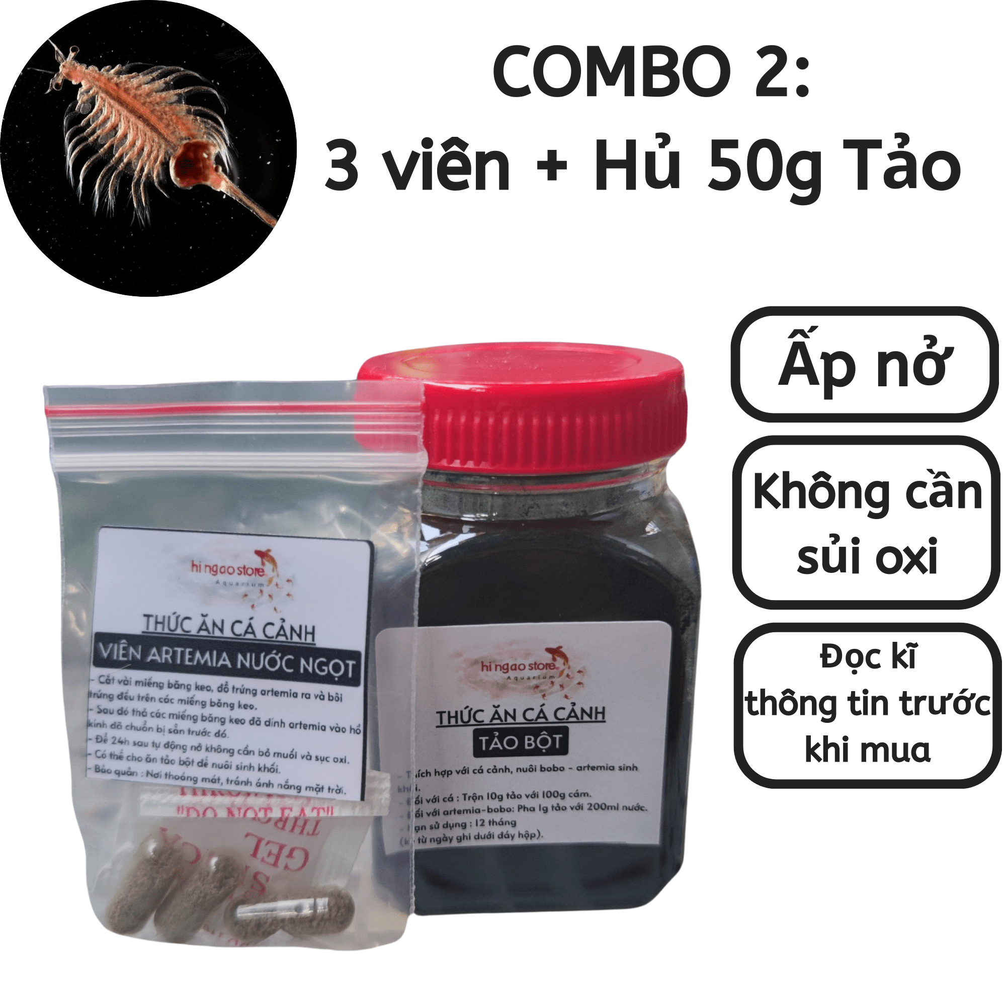 [10 Gift 1] tablets Artemia freshwater-aquarium fish | hingaostore.