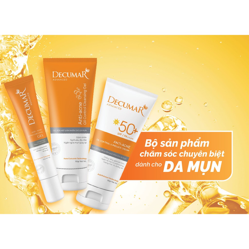 Gel rửa mặt ngừa mụn Decumar Clean