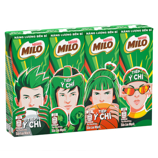 Sữa hộp lúa mạch milo 180ml