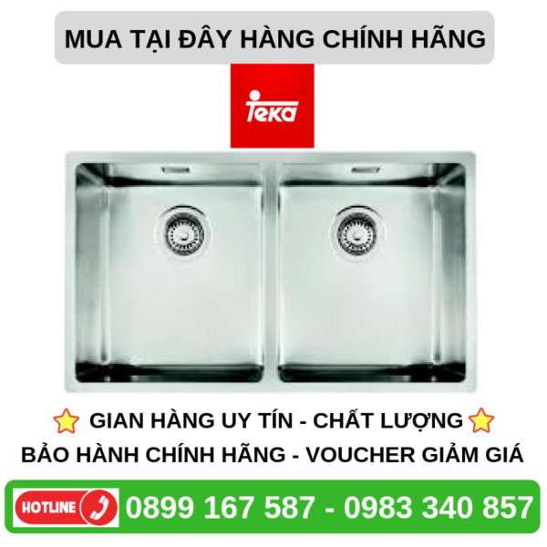 Bồn rửa chén chìm BE LINEA R15 2B 740