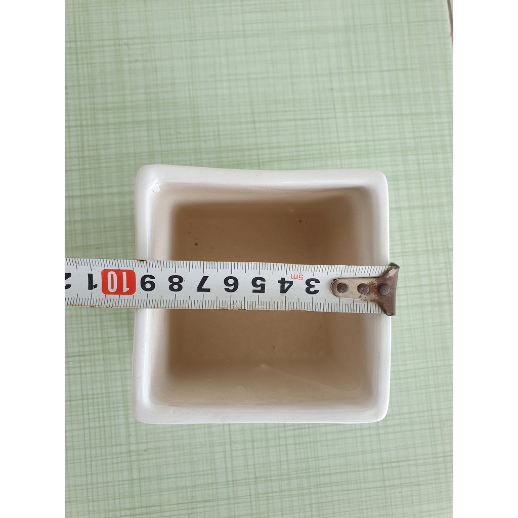 [HCM]Combo 5 chậu sứ Bát Tràng 10x10cm