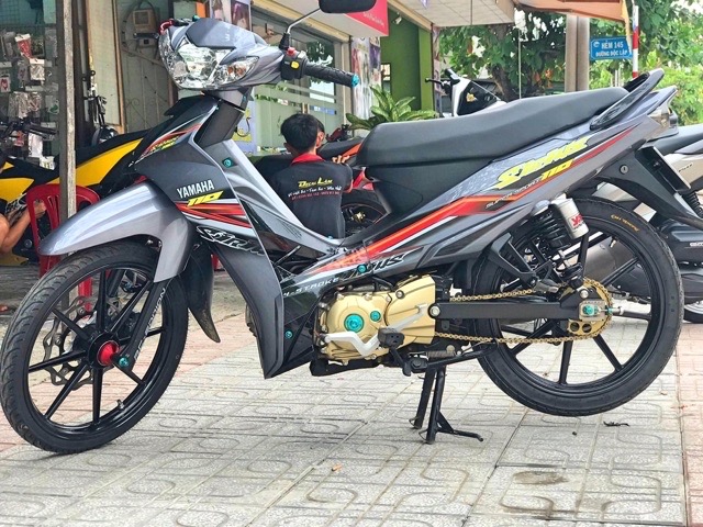 Tem rời sirius dán xe xám xi măng