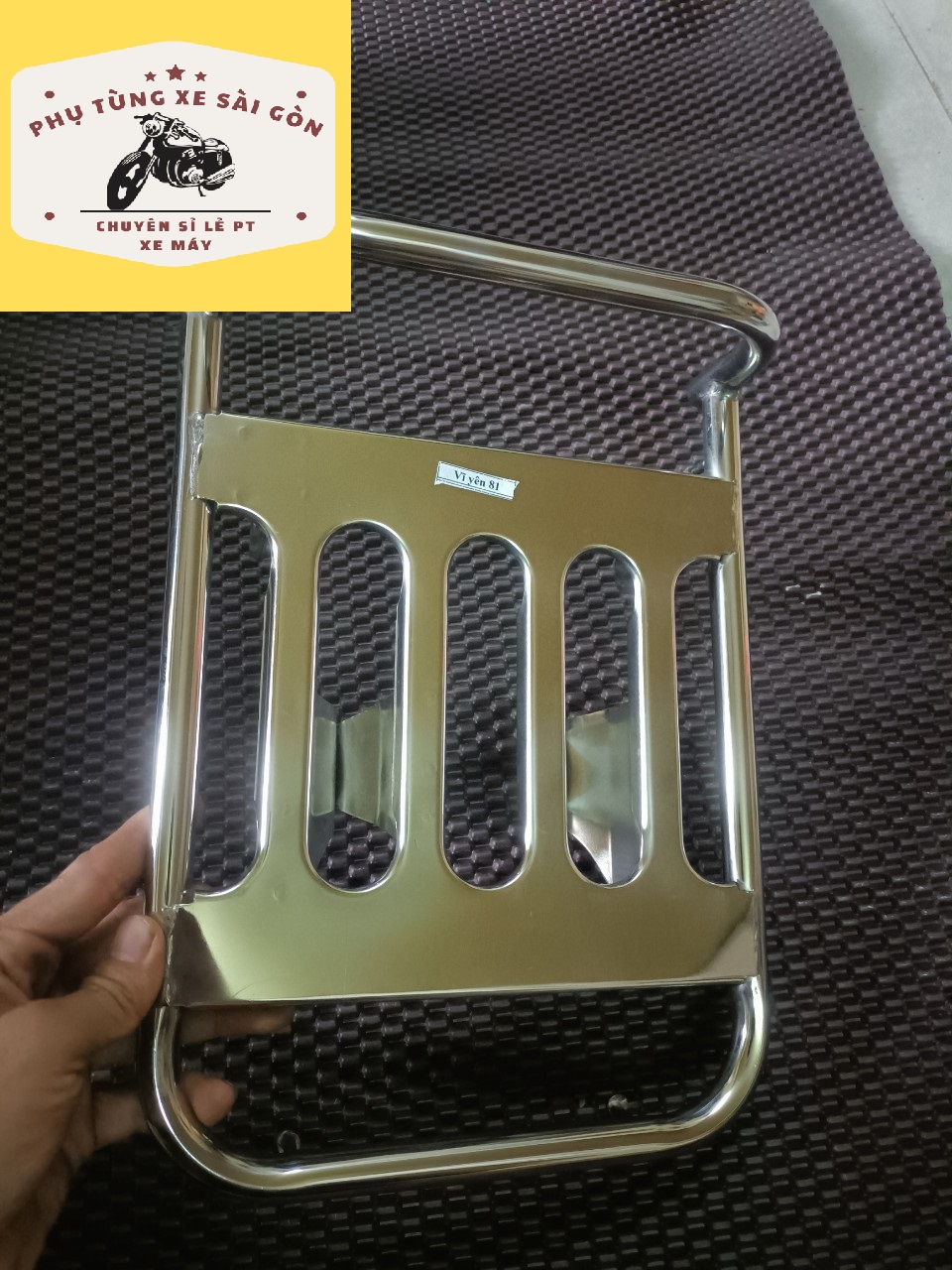 Baga sau cho xe Cub 81 inox