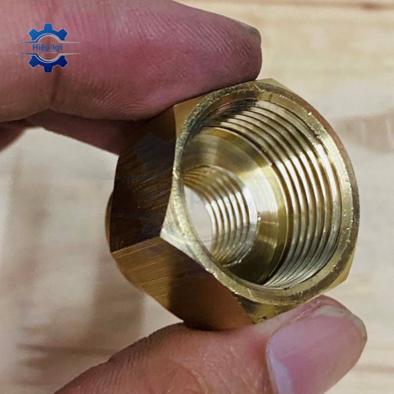 Nối ren đồng 22 măng sông thau – nối ống kín khí, lắp nhanh cho hệ thống khí nén nước