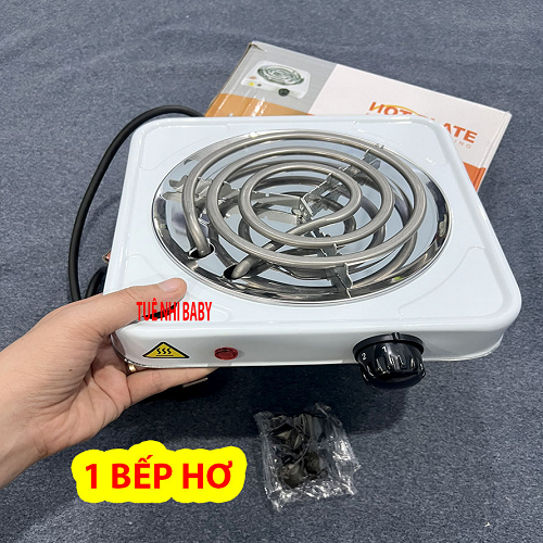 Bếp điện hơ lá trầu, Bếp Điện mini 1000w xài điện 220v thích hợp nấu nướng ,Bếp hơ sau sinh cho mẹ và bé -,Bếp nướng Sử dụng dễ dàng có nút xoay tăng giảm nhiệt độ,mặt thép bền bỉ an toàn