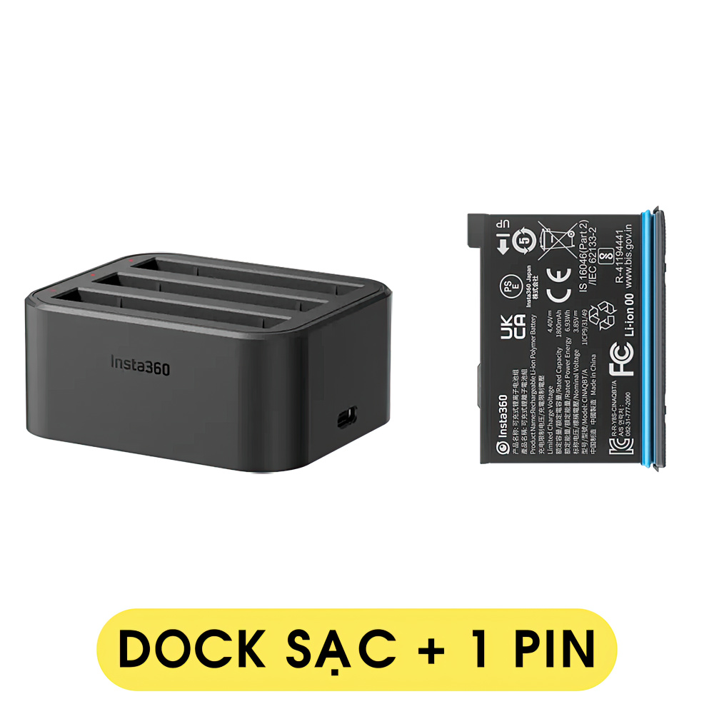 PIN INSTA360 X3 ONE X2 CHÍNH HÃNG Bảo Hành Tháng Cho Pin