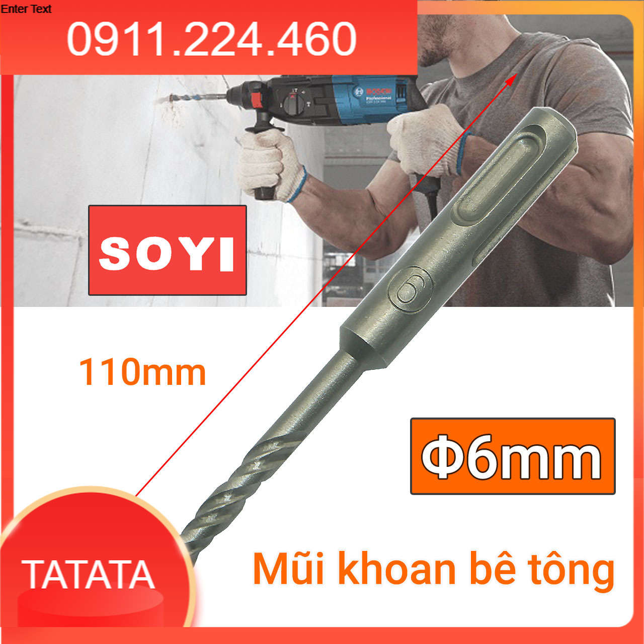 Mũi khoan bê tông SOYI các cỡ