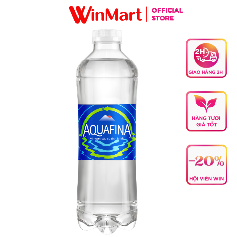 - Nước khoáng thiên nhiên Aquafina chai 500ml