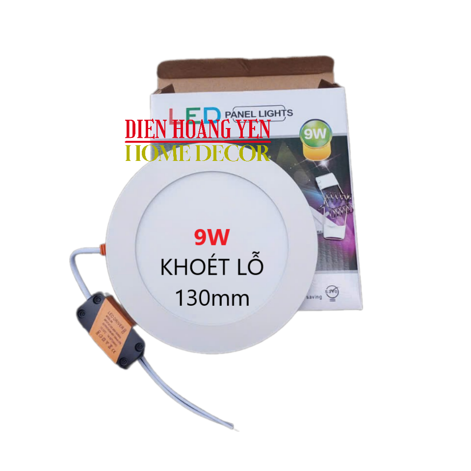 Bộ 10 đèn Led âm trần siêu mỏng 9w TIẾT KIỆM ĐIỆN