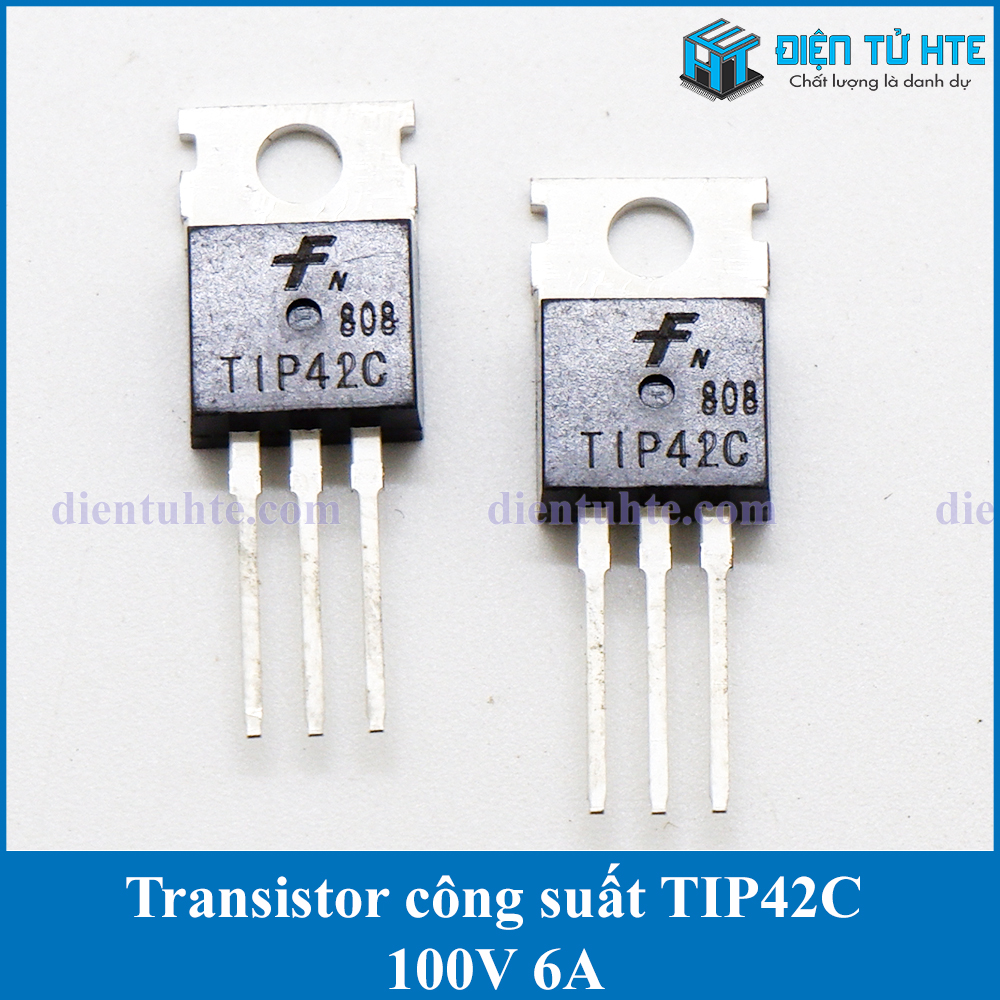 Combo 4 con Transistor công suất PNP TIP42C 100V 6A TO-220 3L