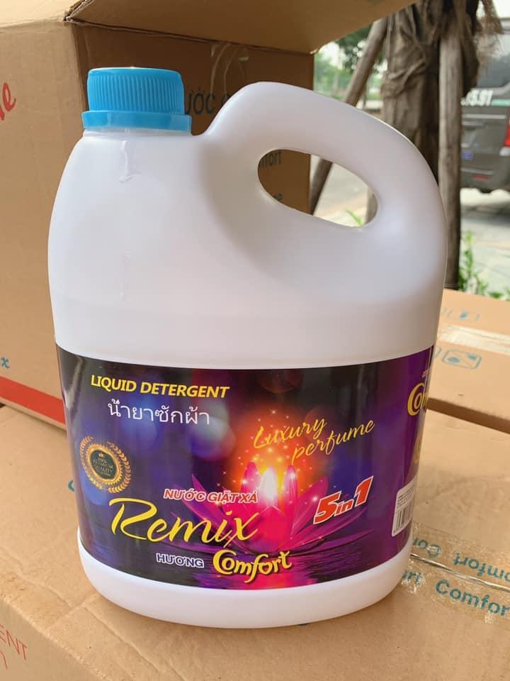 NƯỚC GIẶT XẢ COMFORT 5 IN 1  CAN 3,8 lit