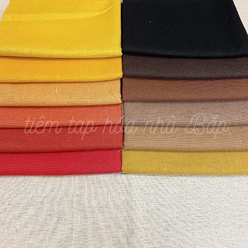 Vải Linen Bột Tông Màu Sunset