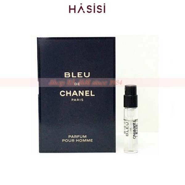 Nước hoa nam (vial) CHANEL- Bleu Pour Homme Parfum 1.5ml (Chữ Vàng - Vial - dạng ống - hàng chính hãng)