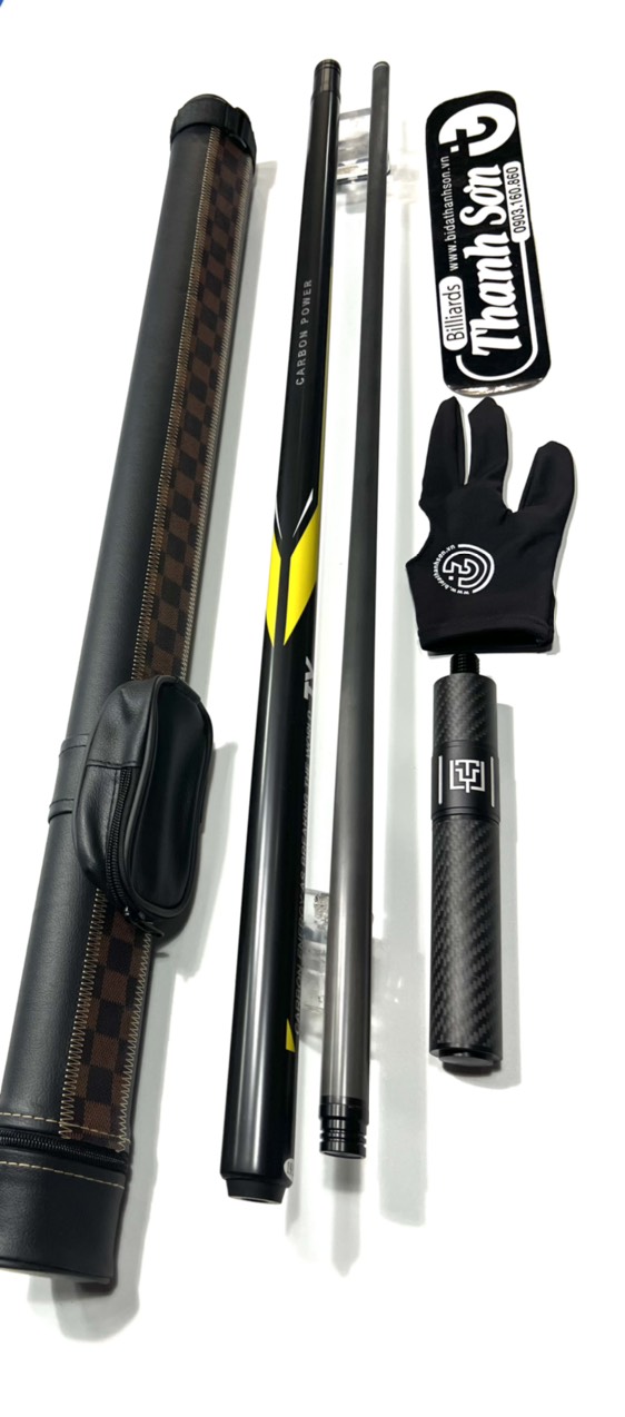 com bo Cơ bida lỗ FURY TY Loki ngọn Full Carbon( có khúc nối carbon)
