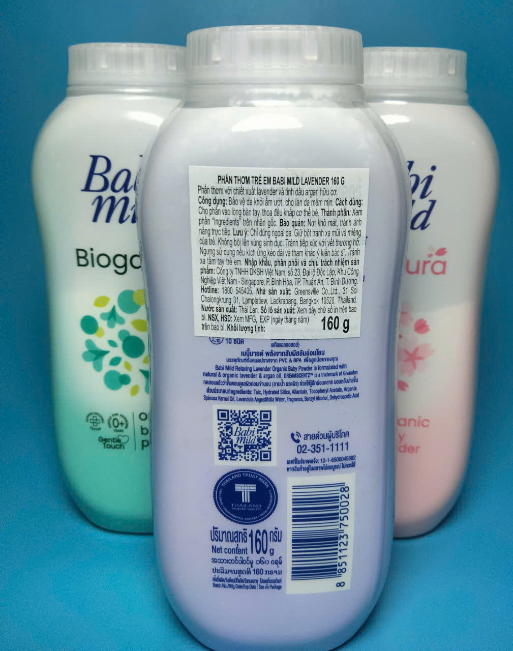 (Hàng mới) Phấn rôm BABI MILD cao cấp cho bé