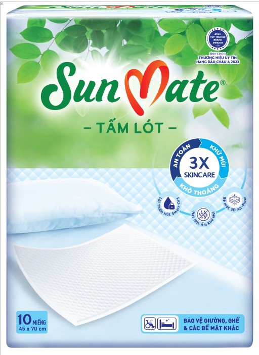 Tấm lót Sunmate 10/20 miếng (45x70 cm)