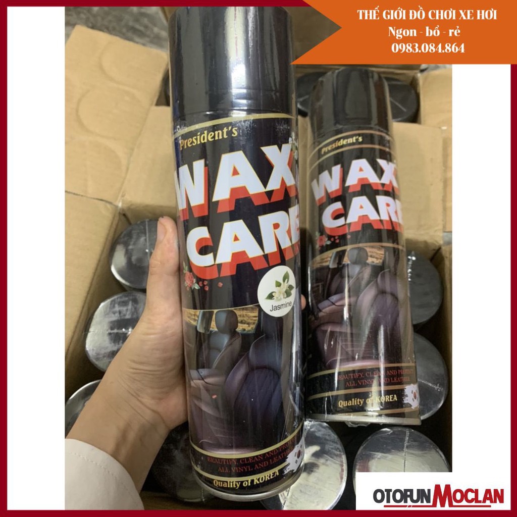 (4 mùi ) Dung dịch Wax Care 3T - Chai xịt bóng đồ da ghế da nội thất đồ gỗ làm sạch làm bóng làm mềm mịn dưỡng bóng
