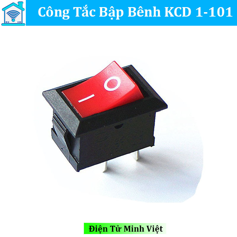 COMBO 3 Công Tắc Bập Bênh KCD1-101 6A 250V 2 Chân