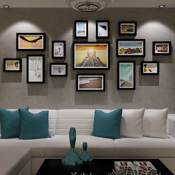 Binbin ka94 wall-mounted composite photo frame (get 1 set of 3 fix photoes)