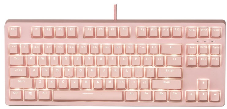 Bàn Phím Cơ E-Dra EK387 Pink Hồng ( Blue , Brown , Red Switch )