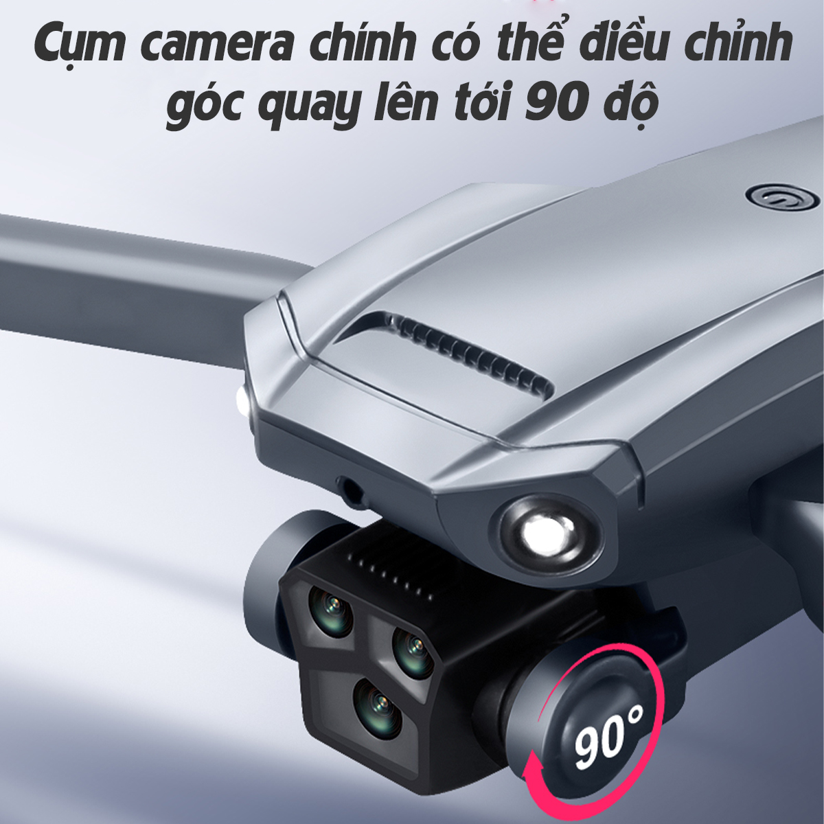 Máy Bay Điều Khiển Từ Xa, Flycam K818 động cơ không chổi than tích hợp 3 camera kép HD -Tránh chướng ngoại vật-Flycam giá rẻ-Flycam mini-Flycam 6k