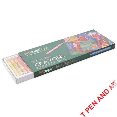 Bút sáp màu MANGO 24 màu - MANGO CRAYONS