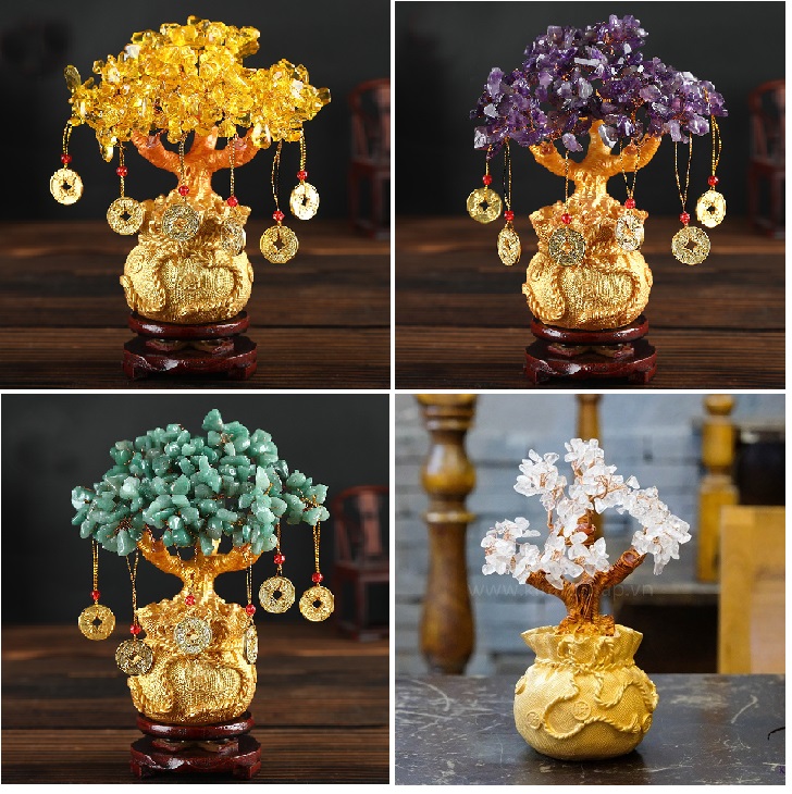 BẮP CẢI PHONG THỦY CẨM THẠCH CHIÊU TÀI LỘC ĐỂ BÀN, XE HƠI