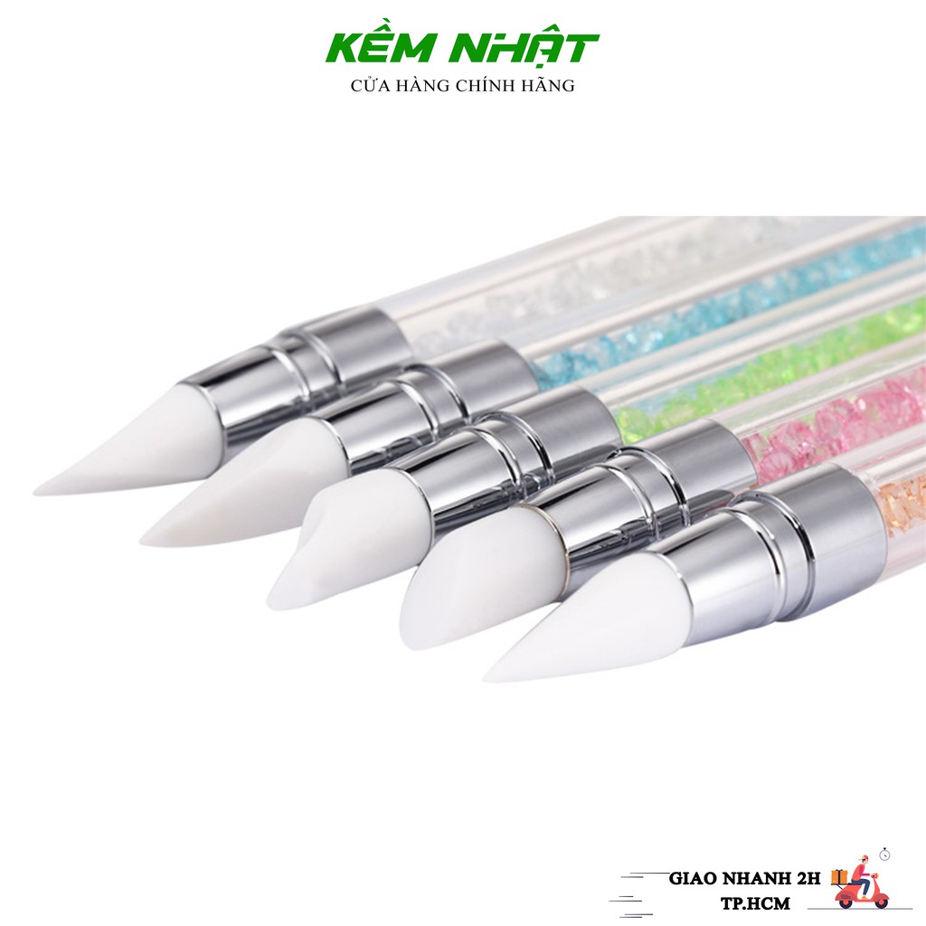 [HCM]Set Bút Silicon Cán Đá 2 Đầu Dùng Đính Đá - Nặn Hoa - Dán Foil