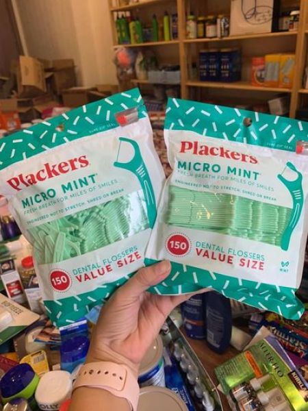 Tăm Chỉ Nha Khoa Plackers Micro Mint Dental Floss Picks từ Mỹ (gói 150 cây)