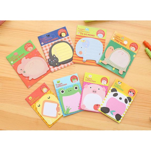 Giấy nhớ, giấy note hình trái cây, hình thú dễ thương
