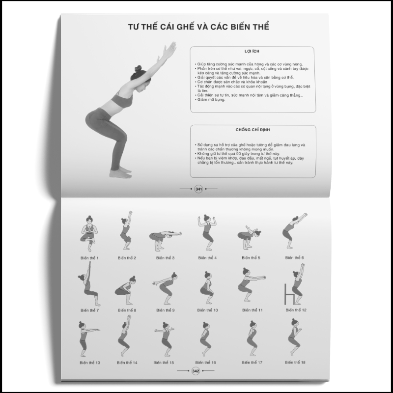 Sách yoga: Hệ thống 1500 biến thể tư thế & 100 chuỗi bài yoga liên hoàn