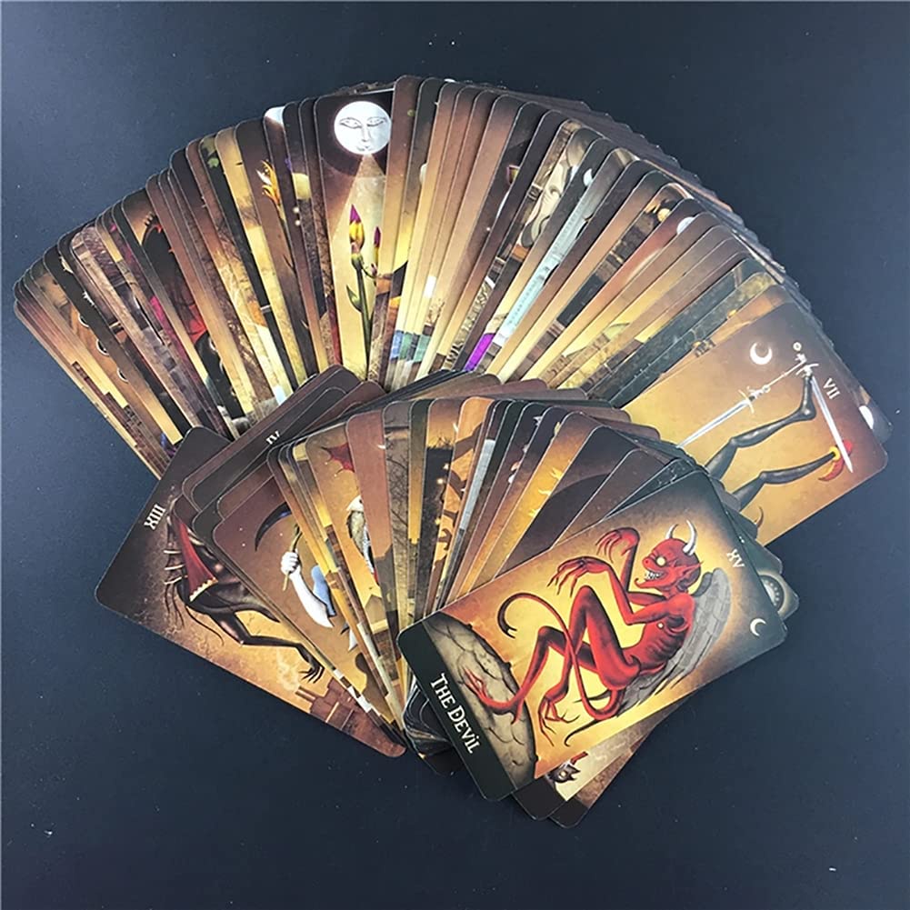 [Cao Cấp] Bộ Bài Deviant Moon Tarot 78 Lá Bộ Bài tarot oracle size tiêu chuẩn