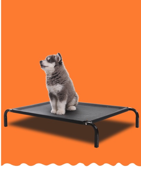 Hanpet.Hn - Giường chó mèo khung sắt có thể gấp gọn / giường nằm có lưới thông thoáng cho chó / giường ngủ có thể dùng cho thú cưng / giường ngủ chó mèo chịu lực / nhà chó / nệm mèo / nhà giường nệm chó mèo