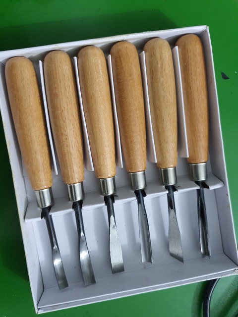 BỘ ĐỤC CÂY CẢNH,GỖ MỸ NGHỆ 6 MÓN CAO CẤP
