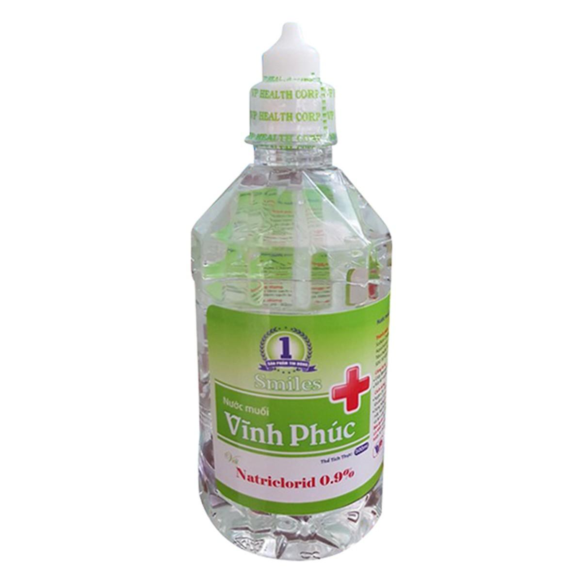 Nước Muối Vĩnh Phúc Smiles (500ml) Bộ 2 Chai