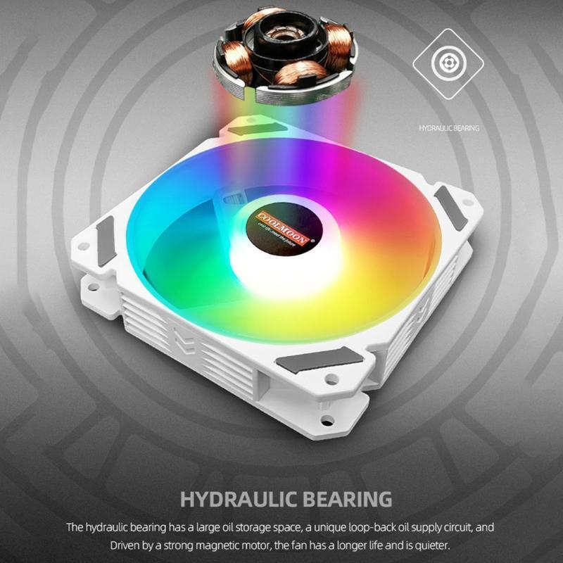 Quạt Fan COOLMOON Y2 WHITE - Tặng Kèm 4 Ốc
