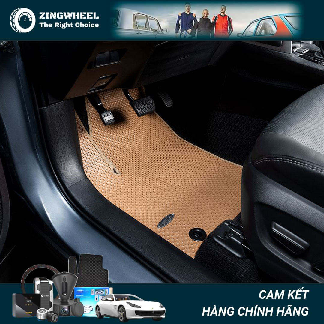 Thảm lót sàn ô tô KATA cao cấp cho xe Honda Brio (2019-nay) - Không mùi, an toàn, dễ vệ sinh
