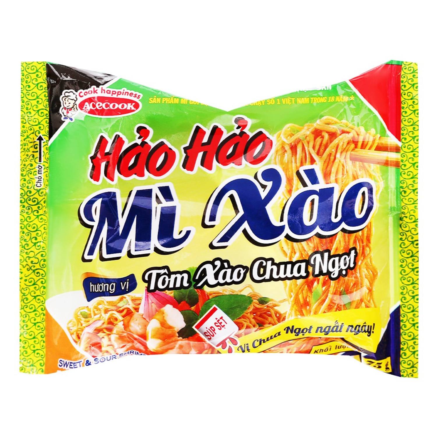10 gói Mì Tôm Hảo Hảo Xào Các Vị (10 gói x75G)