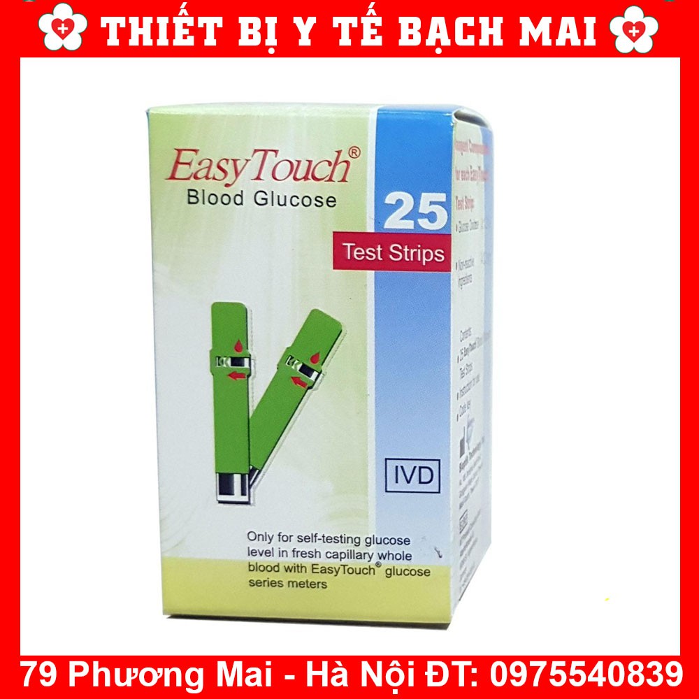 Que Thử Đường Huyết Cho Máy Đo Rossmax Easy Touch GCU ET322 [Hộp 25 Que] - Hộp 10 que