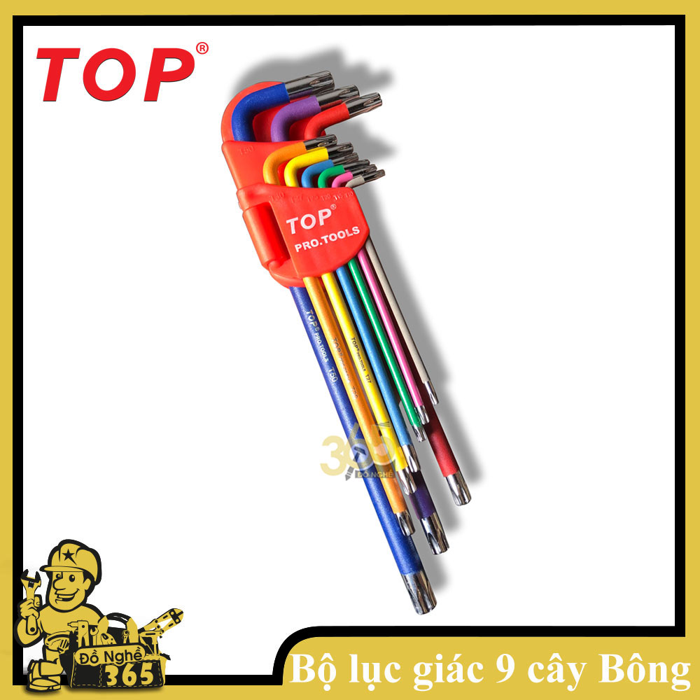 Bộ lục giác 9 cây bông ( Hoa Thị ) màu TOP